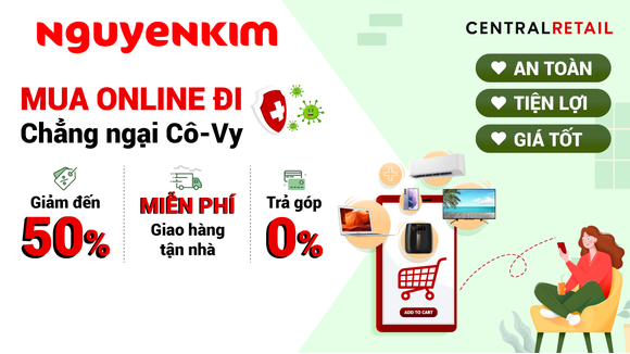 Shopping An Toàn Cùng Loạt Khuyến Mãi Nguyễn Kim