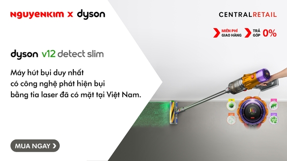 Khám Phá Máy Hút Bụi Dyson V12 Detect Slim Với Công Nghệ Tia Laser Vượt Trội