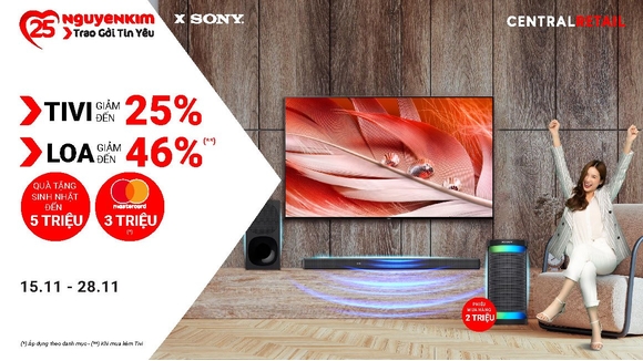 Mừng Sinh Nhật Nguyễn Kim - Tivi Sony Giảm Sốc Đến 25%