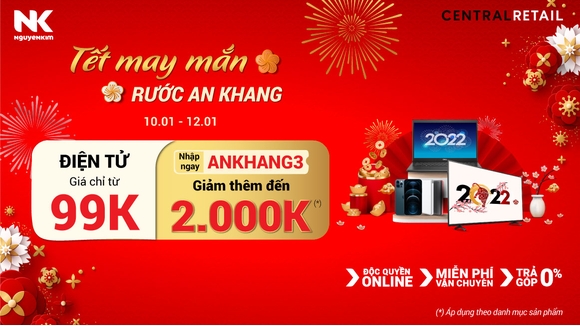 Tết May Mắn - Rước An Khang Với Siêu Phẩm Điện Tử Chỉ Từ 99K