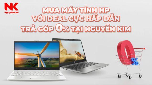 Mua máy tính HP với DEAL cực hấp dẫn, trả góp 0% tại Nguyễn Kim