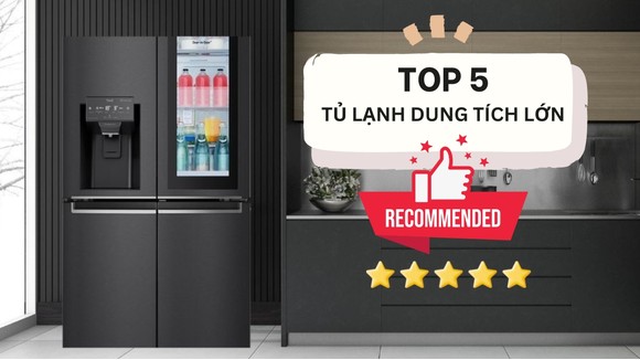 Top Tủ Lạnh Dung Tích Lớn Thích Hợp Để Dự Trữ Thực Phẩm Ngày Tết