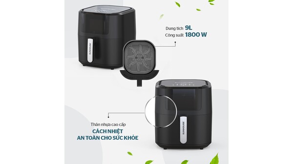 Nồi chiên không dầu Sunhouse 9 lít SHD4082