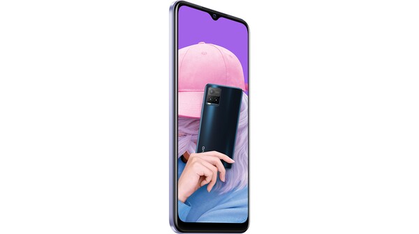 Điện thoại Vivo Y21s 4GB/128GB Trắng nghiêng trái