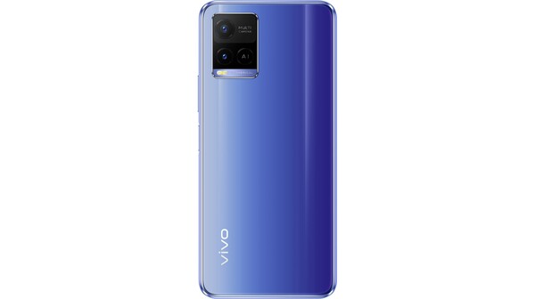Điện thoại Vivo Y21 4GB/64GB Xanh Tím mặt lưng