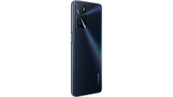 Điện thoại Oppo A16 3GB/32GB Đen mặt sau nghiêng trái