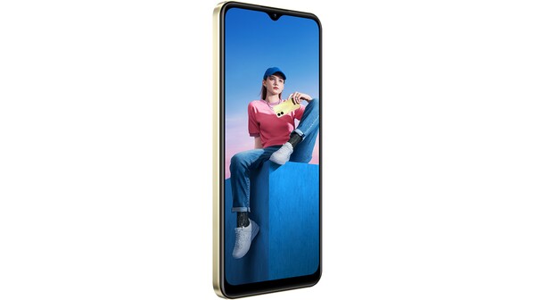 Điện thoại Vivo Y16 4GB/128GB Vàng nghiêng phải