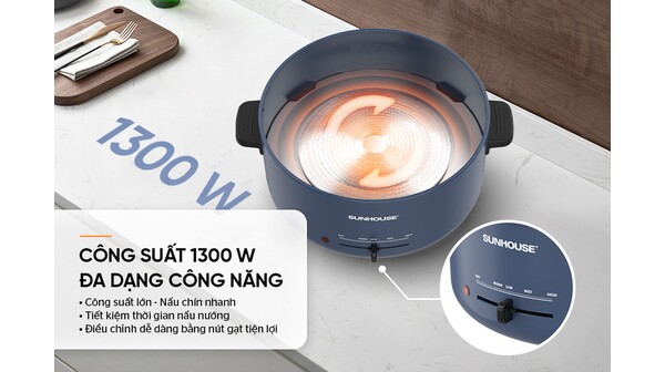 Nồi lẩu điện Sunhouse 3.5 lít SHD4524