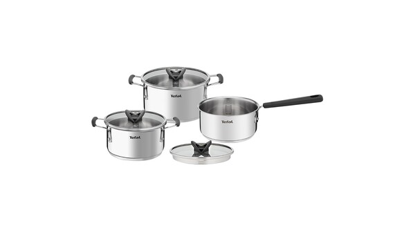 Bộ 3 nồi inox Tefal Optispace cao cấp đường kính 16, 20, 24 cm