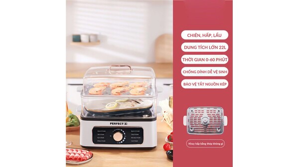 Nồi lẩu hấp đa năng Perfect PF-LH12