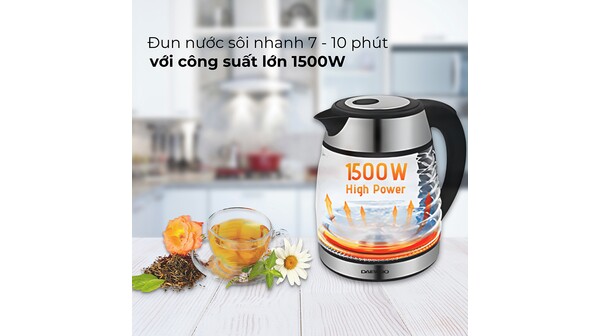 Bình đun siêu tốc 1.7 lít Daewoo DWK-GL1803
