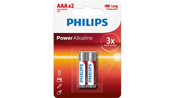 Pin AAA 2 viên Alkaline Philips LR03P2B