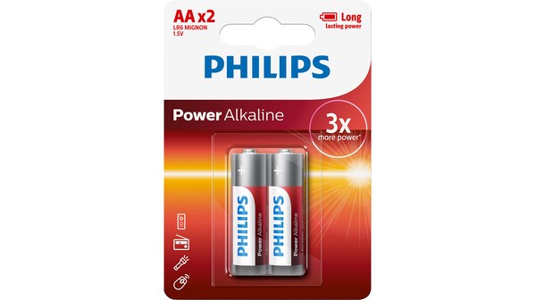 Pin AA 4 viên Alkaline Philips LR6P2B
