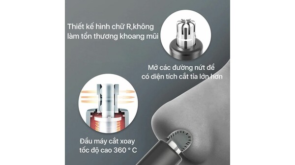 Máy tỉa lông mũi Showsee C1-BK