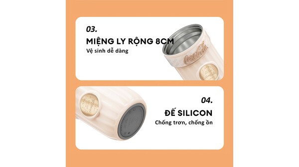 Bình giữ nhiệt Germ 500 ml GE-CK23AW-B66 Trắng