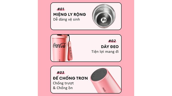 Bình giữ nhiệt Germ 500 ml GE-CK23AW-B81 Hồng