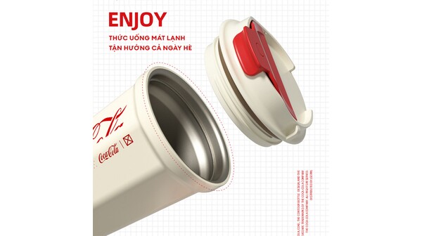 Bình giữ nhiệt Germ 390 ml GPS-2124VP-CCW Trắng