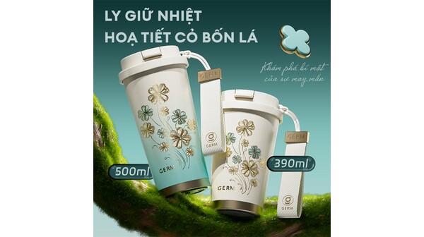 Bình giữ nhiệt Germ 390 ml GE-24SS-DB96 Trắng