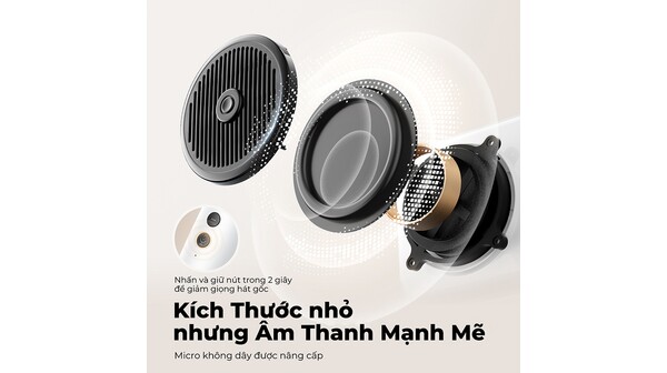 Loa bluetooth SoundPeats Hi Singing Trắng
