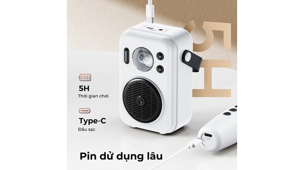 Loa bluetooth SoundPeats Hi Singing Trắng