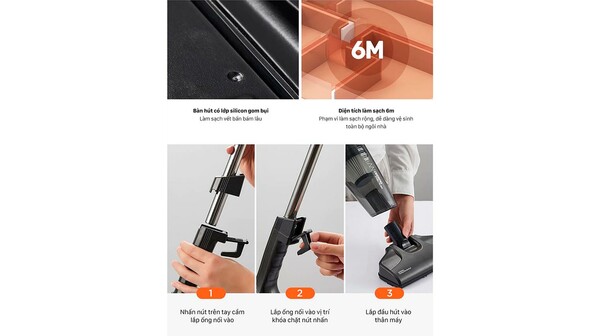 Máy hút bụi cầm tay Deerma DX115C