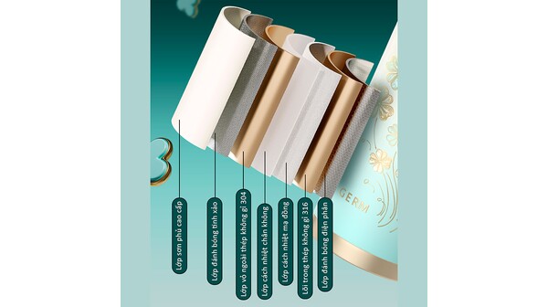 Bình giữ nhiệt Germ 390 ml GE-24SS-DB96 Trắng