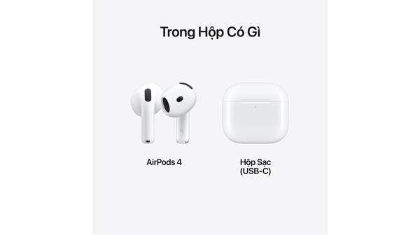 Tai nghe Apple AirPods 4 MXP63ZPA