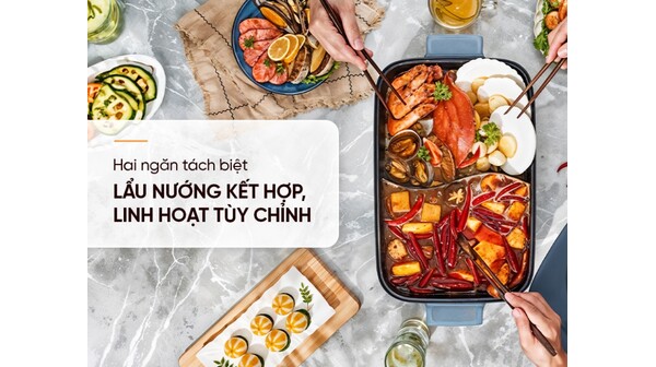 Nồi lẩu điện Sunhouse Mama 6 lít SHD4568