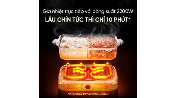 Nồi lẩu điện Sunhouse Mama 6 lít SHD4568