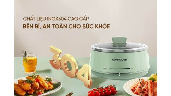 Nồi lẩu điện Sunhouse 4 lít SHD4543