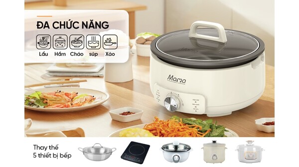 Nồi lẩu điện Sunhouse Mama 4 lít SHD4548