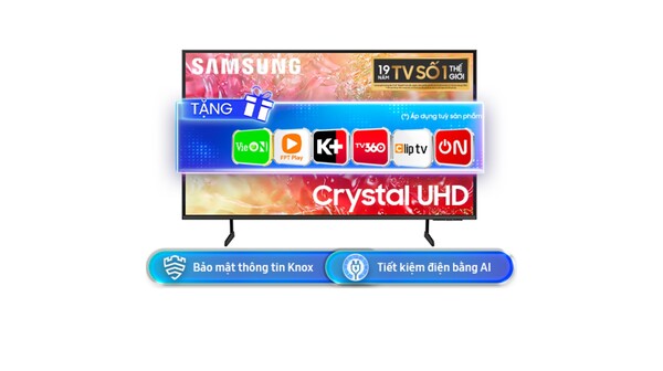 Smart Tivi Samsung 4K 50 inch UA50DU7000KXXV