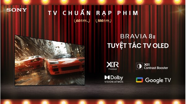 Google TV OLED Sony BRAVIA 8 II 65 inch K-65XR80M2