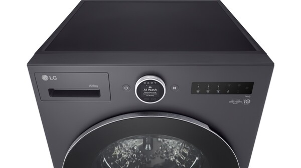 Máy giặt sấy LG AI DD™ 2.0 Inverter 15/8kg F2515RNTG Đen
