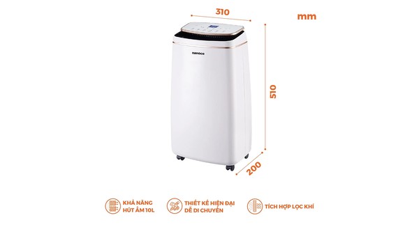 Máy hút ẩm Nanoco NDH102