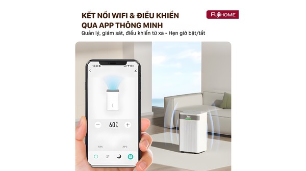 Máy hút ẩm Fujihome 12 lít DH12NW