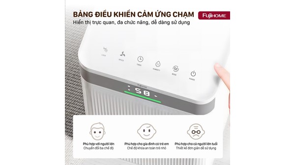 Máy hút ẩm Fujihome 12 lít DH12NW