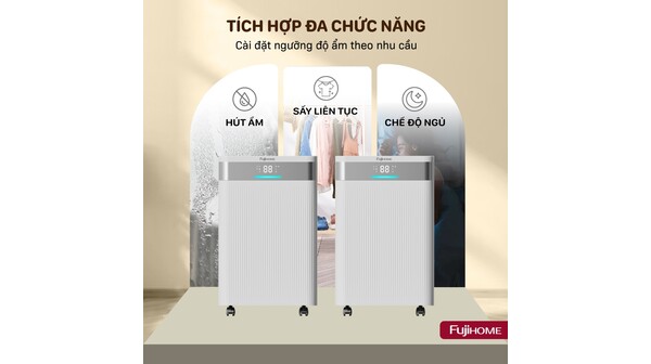 Máy hút ẩm Fujihome 30 lít DH30NW