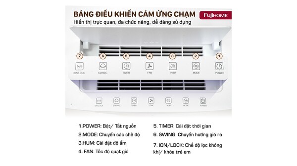 Máy hút ẩm Fujihome 40 lít DH40NW