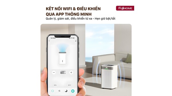 Máy hút ẩm Fujihome 40 lít DH40NW