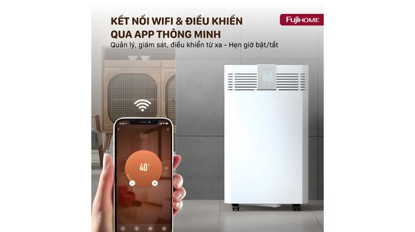 Máy hút ẩm Fujihome 60 lít DH60W-HEPA