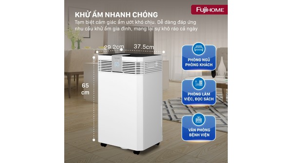 Máy hút ẩm Fujihome 60 lít DH60W-HEPA