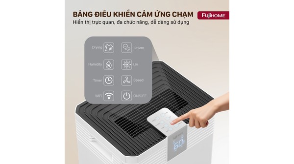 Máy hút ẩm Fujihome 60 lít DH60W-HEPA