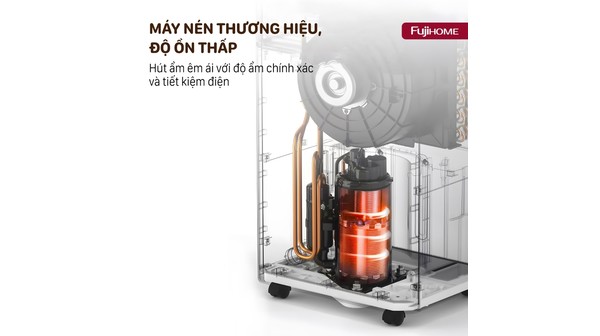 Máy hút ẩm Fujihome 60 lít DH60W-HEPA