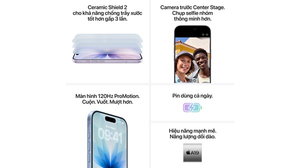 Điện thoại iPhone 17 512GB Đen