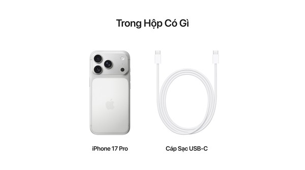 Điện thoại iPhone 17 Pro 512GB Bạc