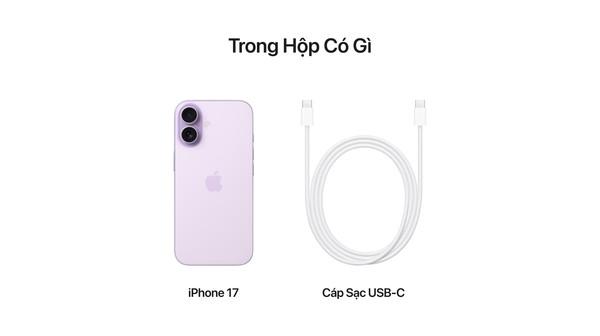 Điện thoại iPhone 17 512GB Tím Oải Hương