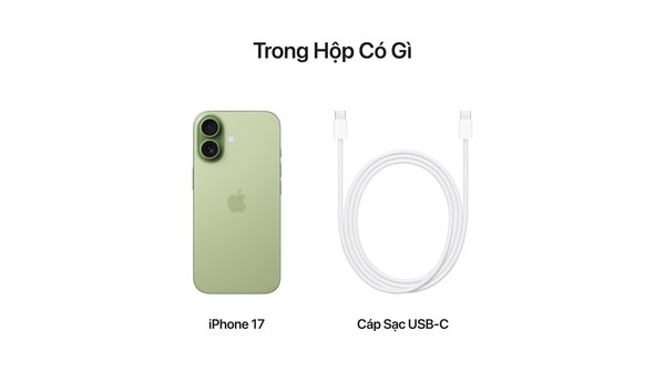 Điện thoại iPhone 17 512GB Xanh Lá Xô Thơm