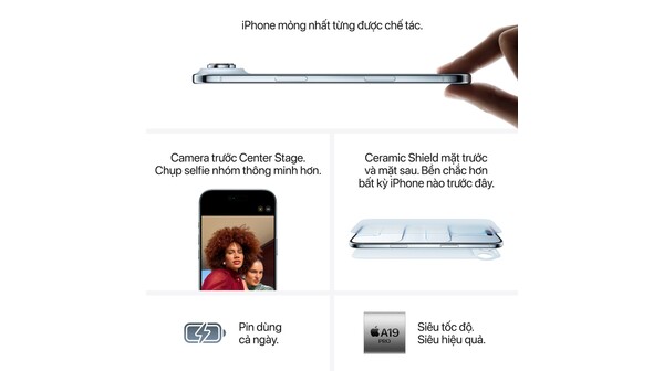 Điện thoại iPhone Air 256GB Trắng Mây