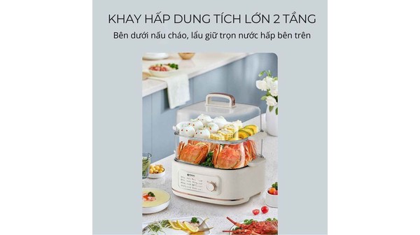 Nồi hấp thủy nhiệt đa năng Kachi MK382